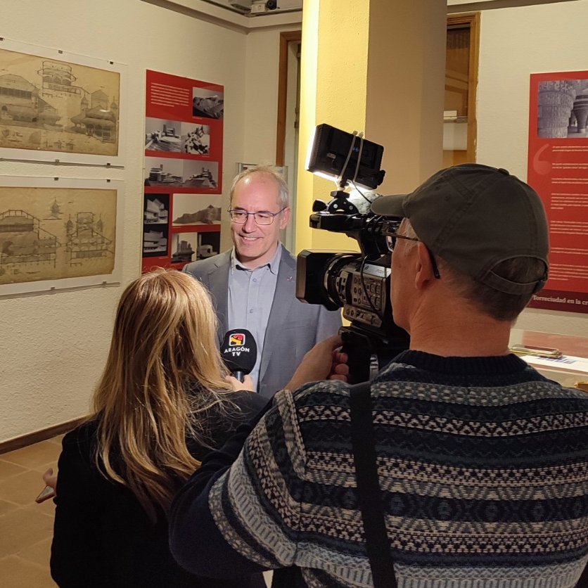 📺 El gerente del COAA, Fernando Avellanas, atiende a Informativos de <a href="/aragontv/">Aragón TV</a> en la sede del Colegio de Arquitectos para abordar el impacto de los Informes Técnicos de Edificios #ITEs. La pieza se emitirá este fin de semana.