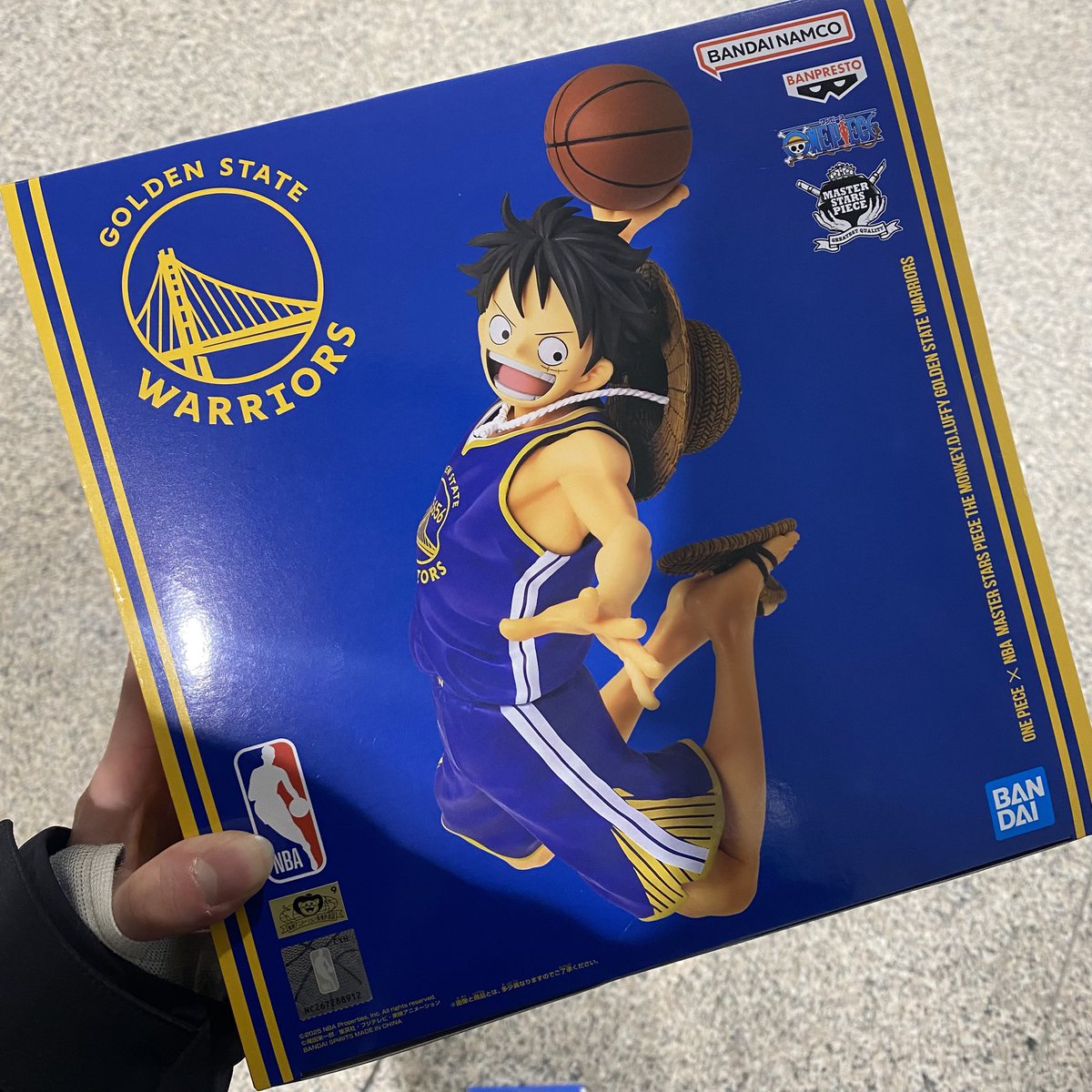 ONE PIECE × NBA MASTER STARS PIECE THE MONKEY.D.LUFFY GOLDEN STATE