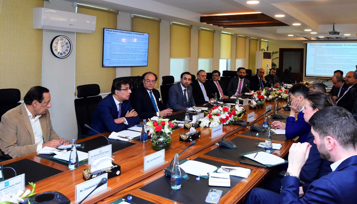 High-level meeting on Pakistan’s National Digital Asset Framework with Finance Minister and Binance executives