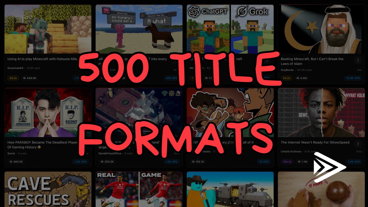 mittalmaryt's tweet photo. We just cooked up 500 Viral YouTube Title Formats into one BEAST PDF

And for the next 72 hours we’re giving it away for FREE

Retweet, like & comment and we’ll send it over!
(must be following)