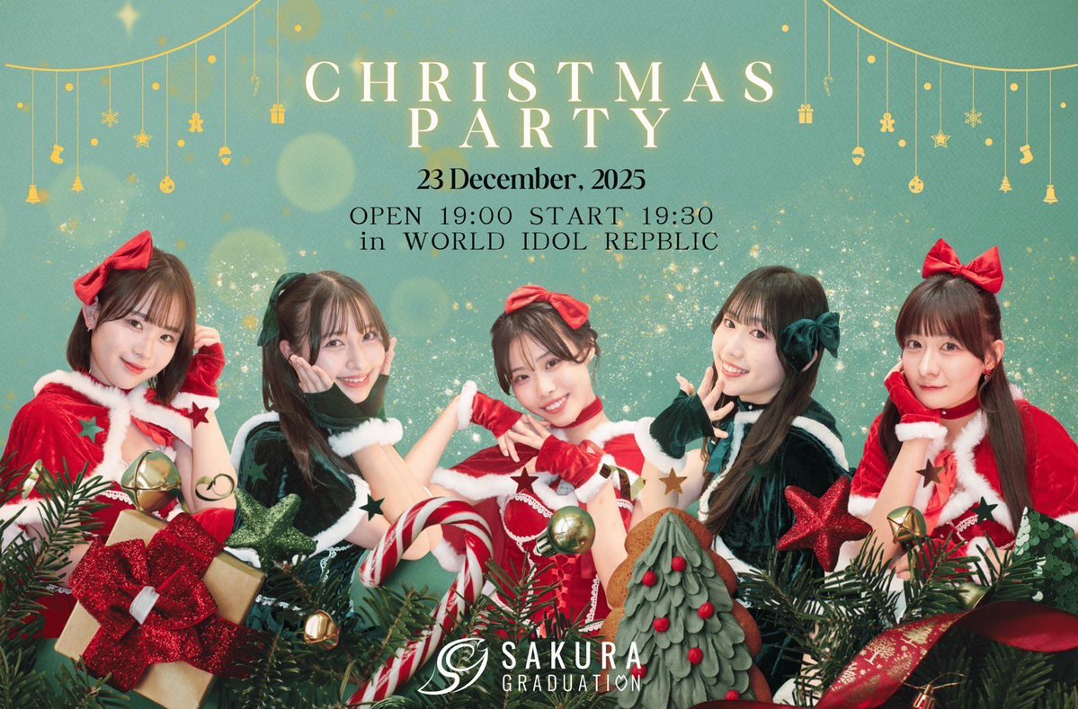 🌸 #サクラグ_ライブ告知🌸 ／ 2025年12月23日に 世界アイドル共和国に