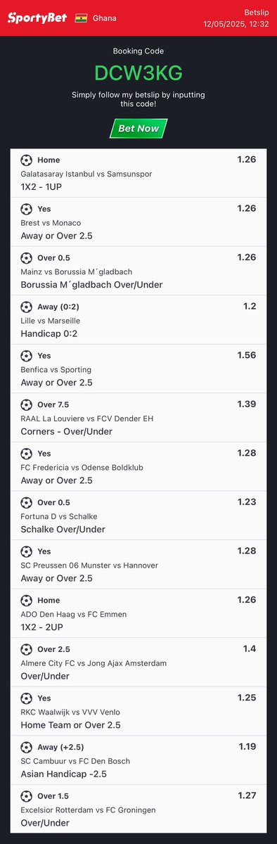 34 odds Accumulated!!