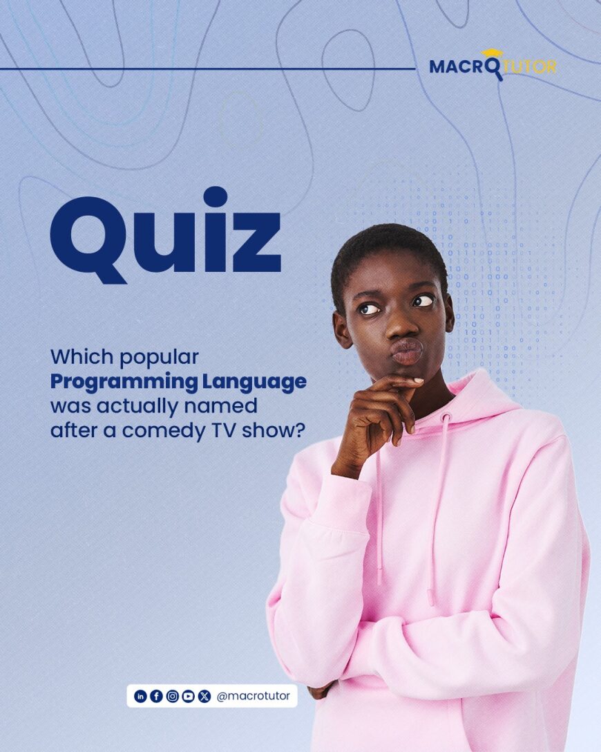 macrotutor_'s tweet image. Hello MacroStars,

Did you know Python, one of the most popular programming languages, was named after a comedy show? Monty Python inspired its creator, proving coding can be fun and quirky too!

#FunFriday #MacroStars