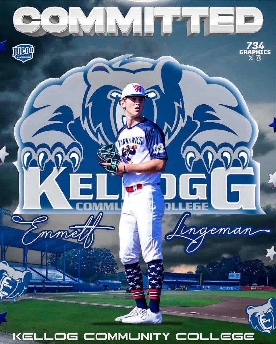 I’m excited to announce my commitment to Kellogg Community College to continue my baseball and academic career! 

Grateful for the opportunity and ready to get to work with @baseballkellogg.

#Committed #KCC #NextChapter #BaseballLife