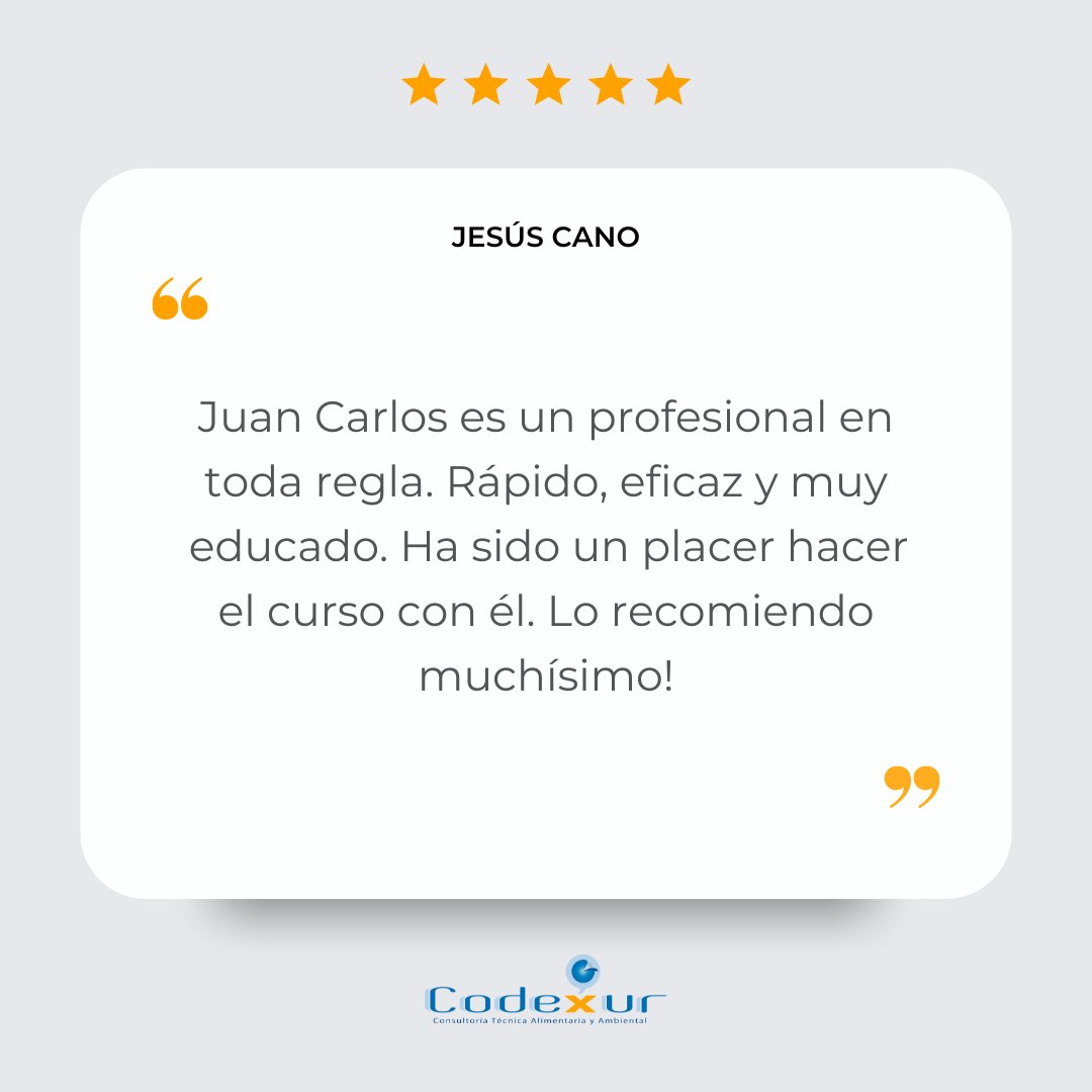 codexur's tweet image. ¡Muchas gracias por tu reseña Jesús! Un placer tratar con clientes como tú 🥰