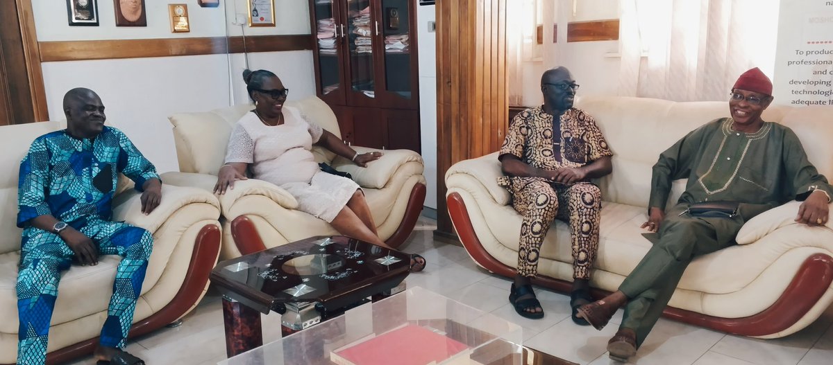 Jolaoso Receives Pioneer Rector, Dr. Tunji Sonola, with Nostalgic Warmth and Fanfare 

The Management of <a href="/MAPOLYinfo/">Moshood Abiola Polytechnic, Abeokuta.</a>, led by the Rector, Arc. Dr. ’Koye Jolaoso, warmly received the pioneer Rector of the institution, Dr. Tunji Sonola on a courtesy visit.

mapoly.edu.ng/jolaoso-receiv…