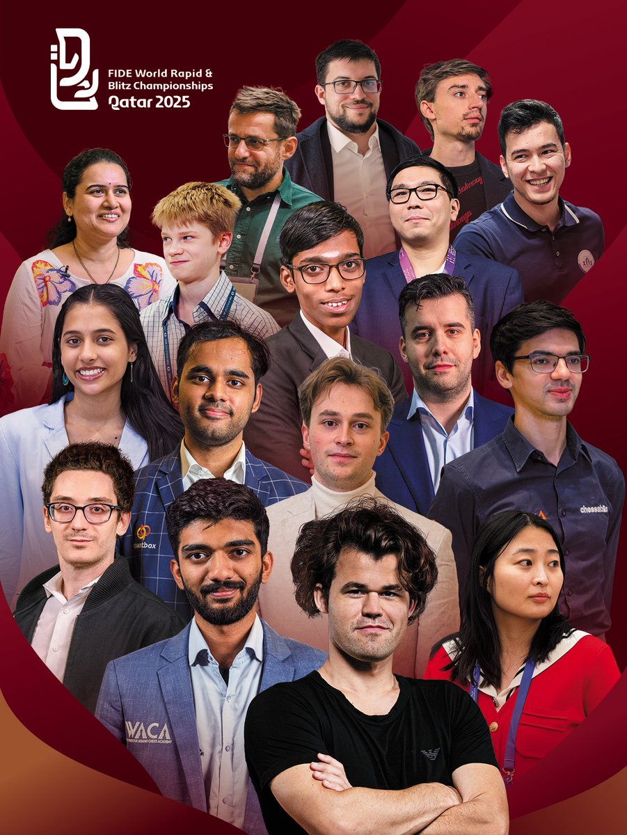 🔥 3 WEEKS TO GO! 🔥

♟ The FIDE World Rapid &amp; Blitz Championships 2025
🌍 Doha, Qatar 🇶🇦
🗓 December 26–30, 2025
📺 Watch on the FIDE YouTube and Twitch channels

Buy tickets – find the link on the official website:
worldrapidandblitz2025.fide.com 

#RapidBlitz #Qatar #Doha