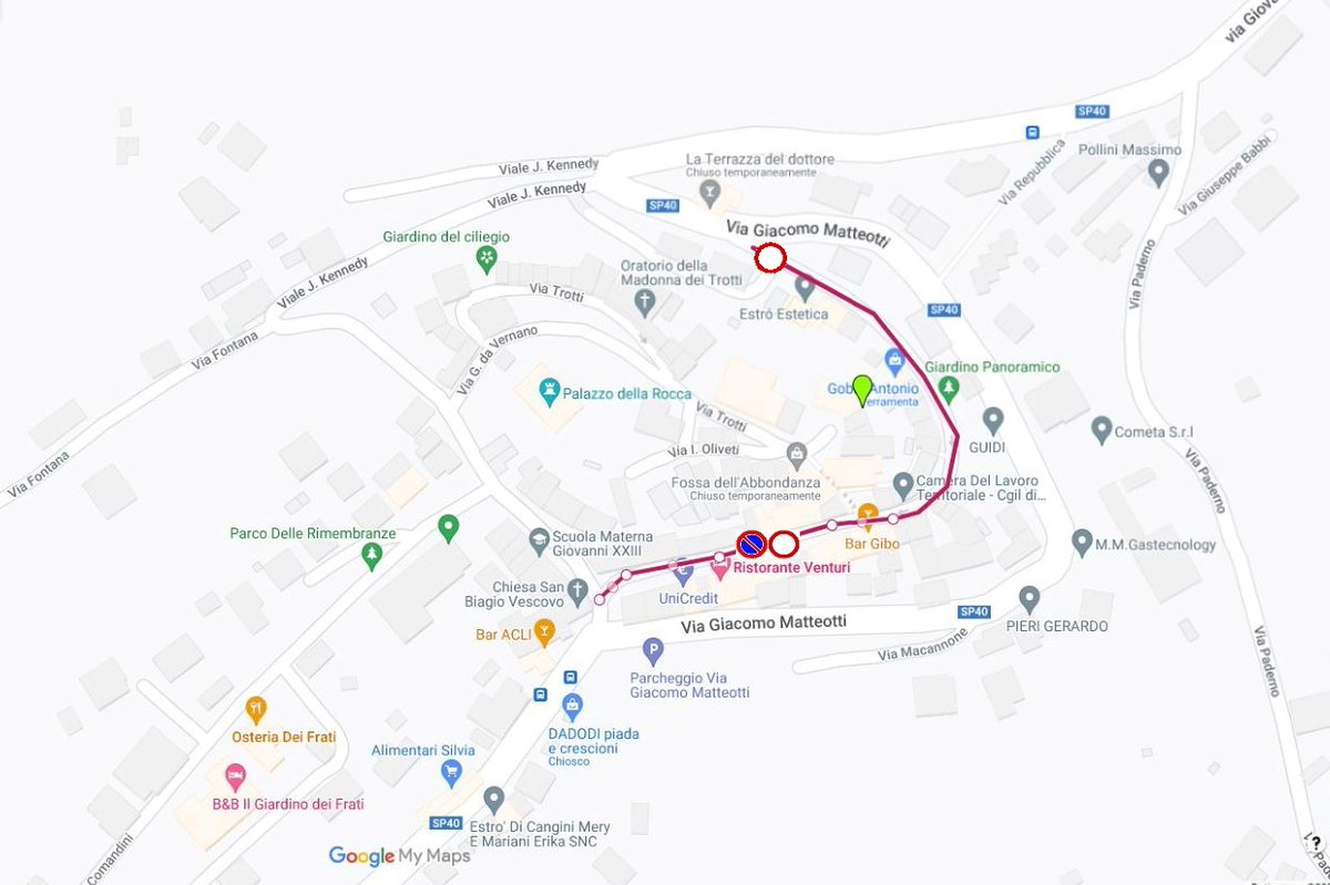 #viabiliru #Roncofreddo Per accensione albero di Natale, dalle 17 alle 20 di lunedì 8 dicembre 2025 istituiti divieto di transito e di sosta nelle vie Porta Piae C. Battisti.