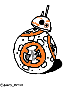 Jonny_Draws's tweet photo. BB-8 https://t.co/wbiDpDeMH5
