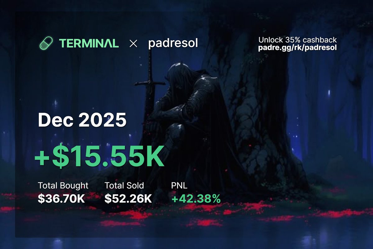 PadrePrints's tweet image. We are 5 days into December 
+$15,550

I started with 0.3 $SOL just over a year and a half ago now and I wouldn't change a thing

Forever grateful for the trenches, they changed my life