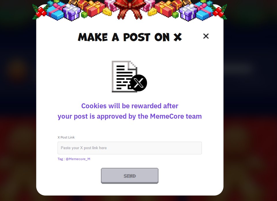 I am one of the selected participants in the $MerryX'mas calendar event
<a href="/MemeCore_M/">MemeCore</a>