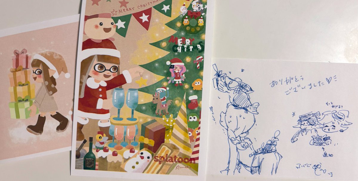 Ameさんのクリスマス🎄ポストカードプリントしてきました✨

Ameさんの優しい色合いでほっこりかわいいみんなに癒されました🎄🪅🦑🐟🪼✨😍
シークレットも嬉しくて、眺めてニヤニヤ🤭
素敵な企画をありがとうございます✨