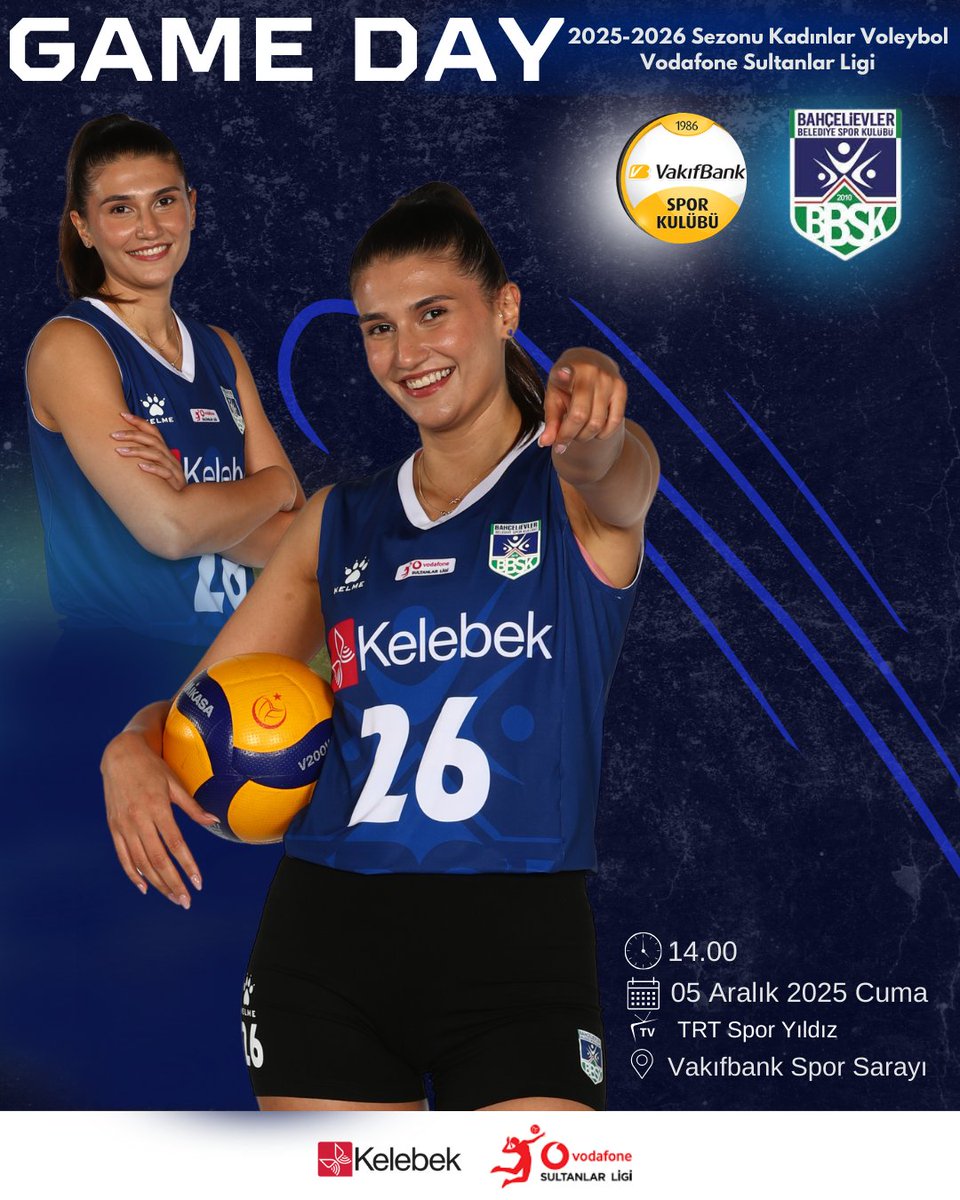 GAME DAY

🕓14.00
📅5 Aralık 2025 Cuma
🆚 Vakıfbank
📺 TRT Spor Yıldız
📍 Vakıfbank Spor Sarayı