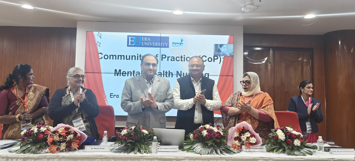 Sat_21298's tweet photo. Congratulations to @EraUniversity @JhpiegoIndia for collaborative action and launch of Community of Practice (CoP) on Mental Health. The CoP aims to unite the efforts for fostering and prioritising Mental Health and well-being actions to inform public health programs. https://t.co/ZpCtOrVYo5