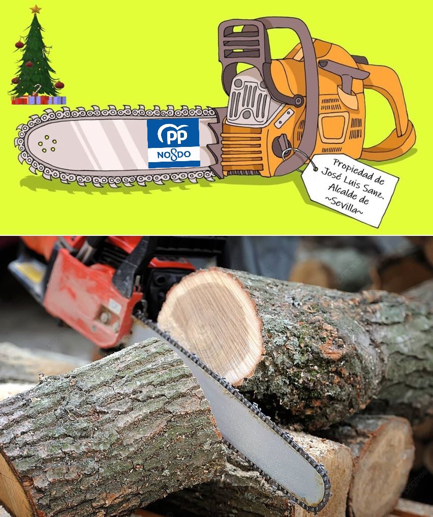 El terrorífico #CuentoDeNavidad del <a href="/PPAytoSevilla/">Sevilla Popular</a>.
Su #DecoraciónNavideña para incitar al #Consumo, basada en algo parecido a #Árboles con luces horteras, nos recuerda que al finalizar estas #Fiestas, serán más de 5.000 los ÁRBOLES talados por <a href="/jlsanzalcalde/">José Luis Sanz</a> desde junio de 2023.