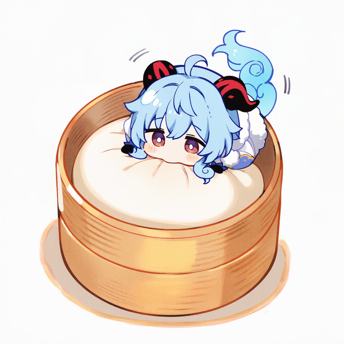 Unajyudayo's tweet photo. 点心をはむはむしてる甘雨ちゃん https://t.co/IciC47YAgO