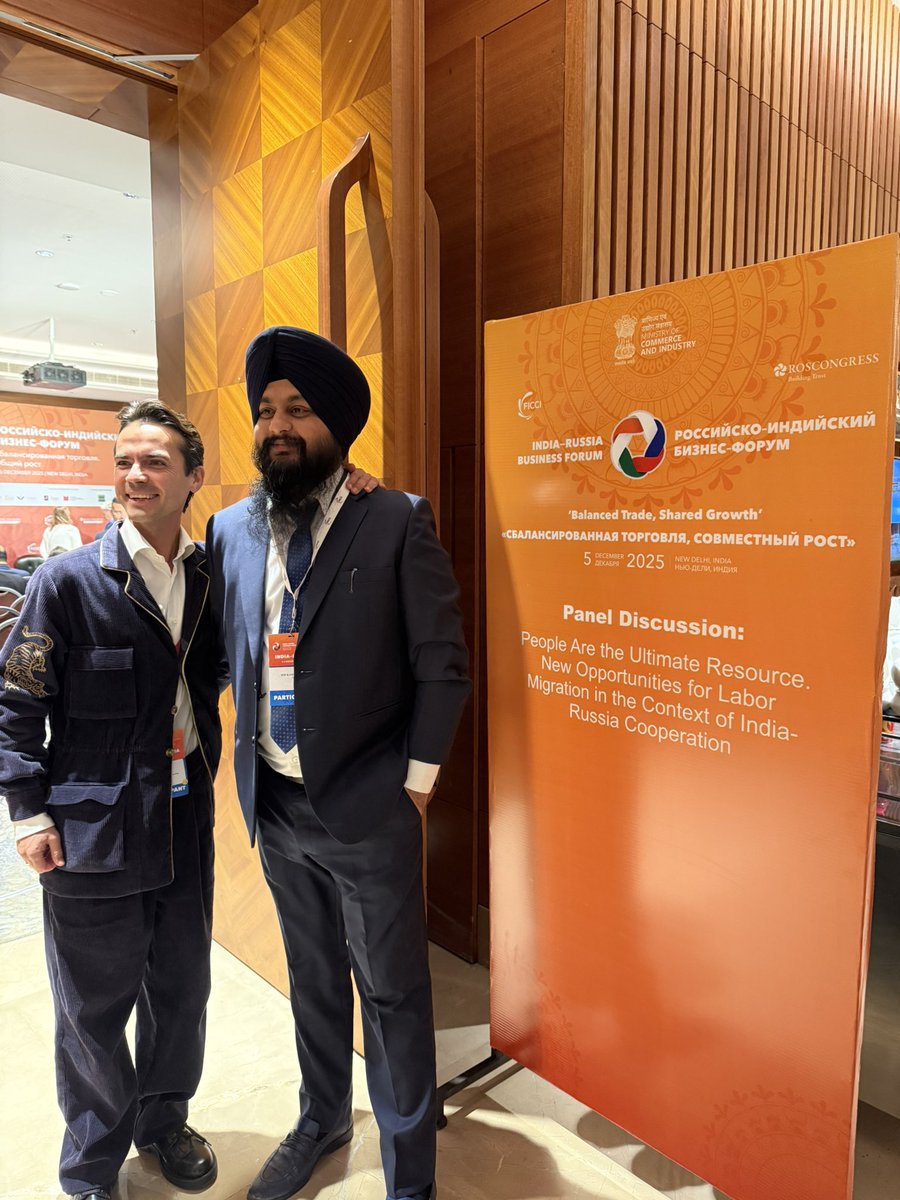 birkamalsingh1's tweet photo. Participating in the productive dialogue on Indian Labour Migration to Russia and welcoming Russian President Vladimir Putin. Kudos to the Indian Government for this strategic move to fortify Indo-Russian partnerships, fostering economic opportunities and empowering our workforce on the global stage.