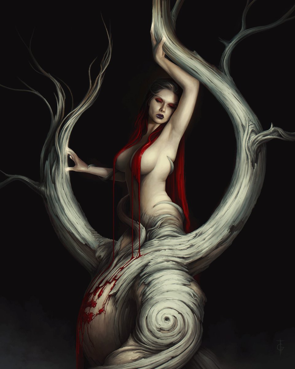 Close up details from “Beginning of the End”
Everything in this piece is digitally hand painted, from the textures to the tiniest details.

Available as 1/1 on Objkt 🔗👇