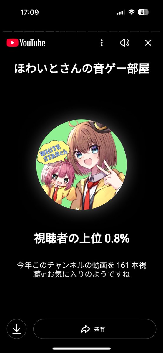 ほわいとさんのチャンネルよく見てるらしいですあとプロセカより