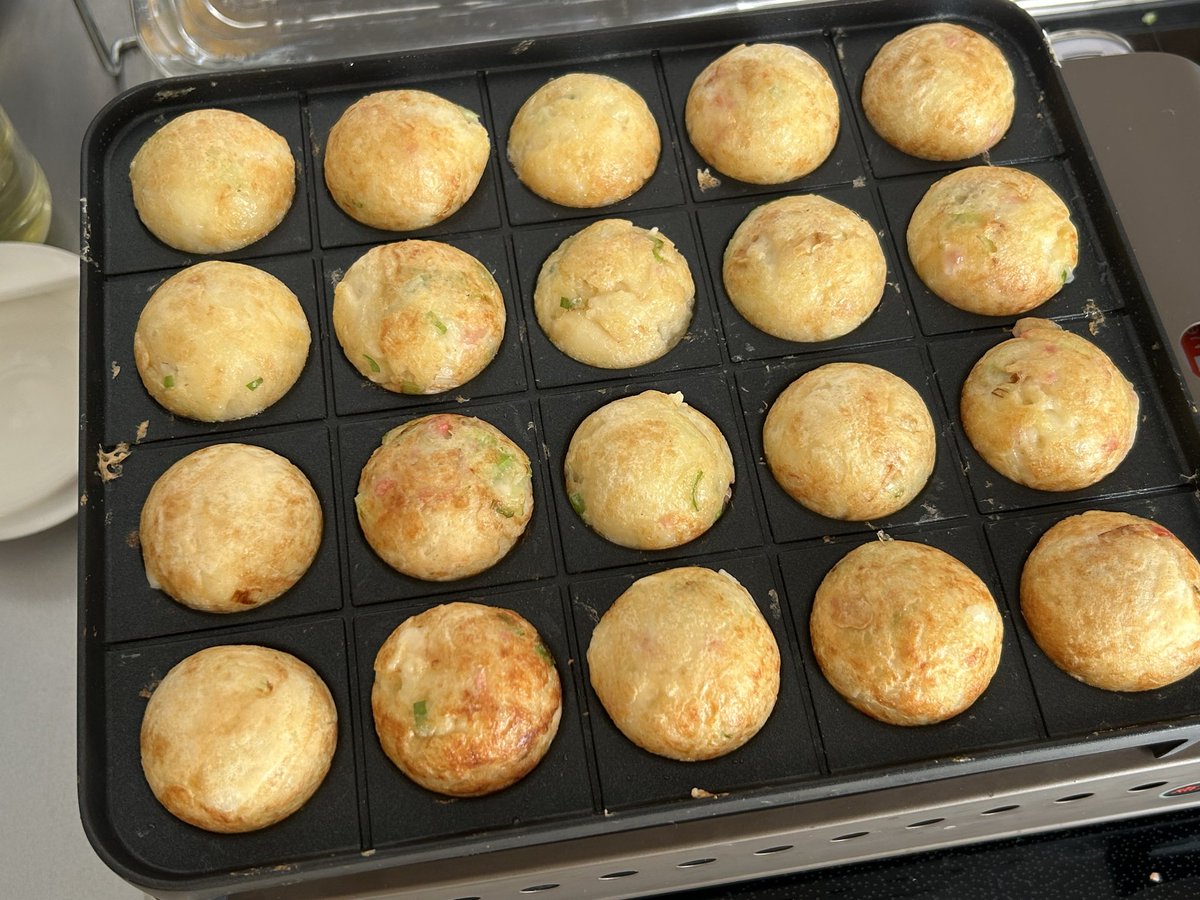 たこ焼き◓♪
（半分は海老w