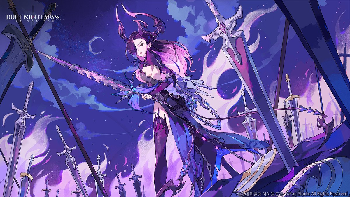 ✦ 봉인된 꿈 | 시빌라 깊은 밤이 찾아왔고, 적막이 내려앉은 검의 무덤은 말 없는 비석처럼 서 있다. 감당하기 벅찬 그 무게를, 이제  그녀 혼자 짊어진다. 게임 다운로드 https://t.co/JPMP6BA4F5 #듀엣_나이트_어비스 #듀나 #DuetNightAbyss  #시빌라