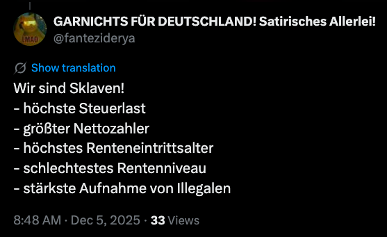 fanteziderya's tweet image. Die SPD war schon 39 Jahre lang in Regierungsverantwortung, die CDU stellte 51 Jahre lang den Bundeskanzler. Diese Diskussion ist lächerlich, unser Land braucht einen Reset + nie mehr Kartellparteien, die für ihre Agenden Gesetze/Verbote machen.