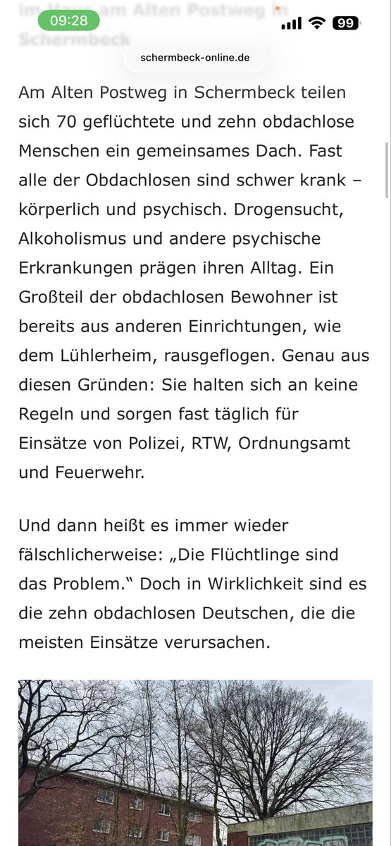 #Schermbeck Die Obdachlosen DEUTSCHEN sprechen in Schermbeck kein Deutsch