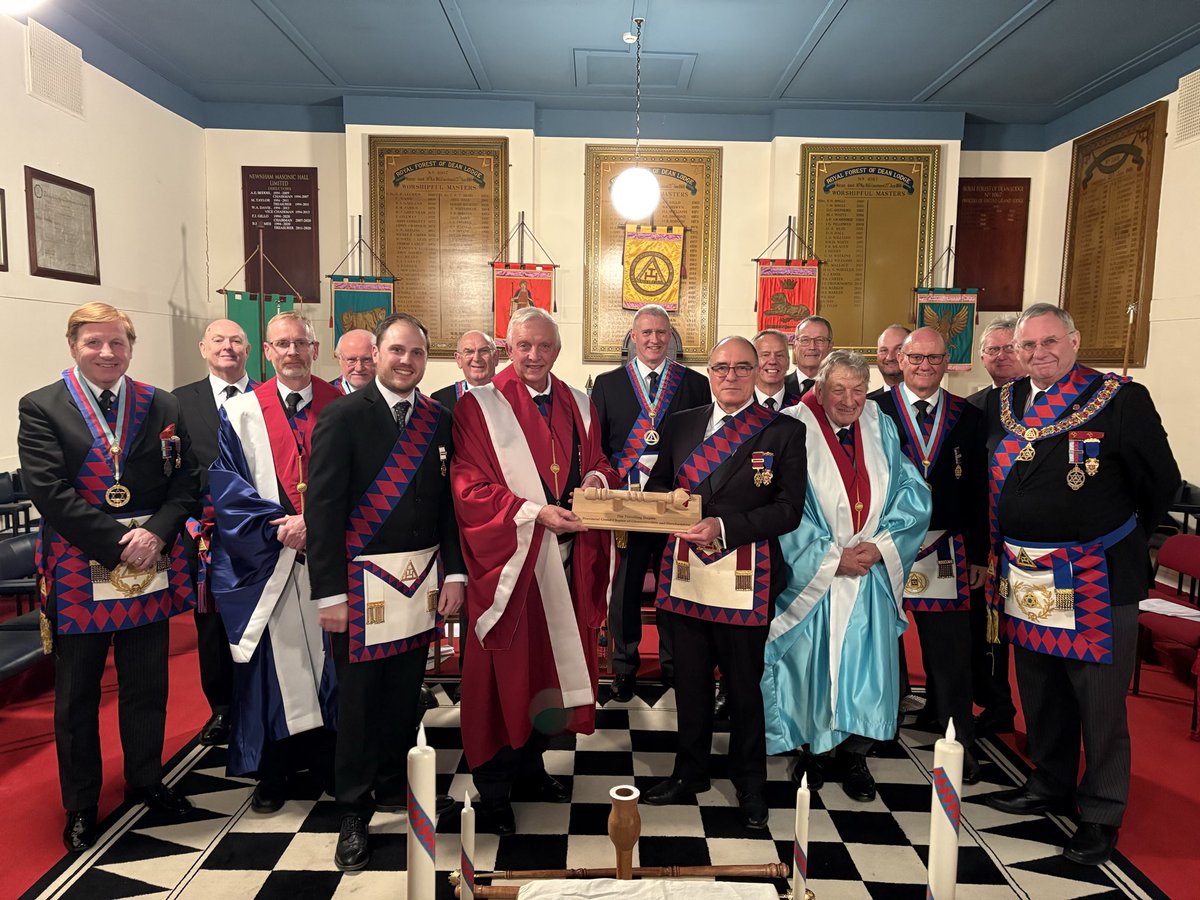 Brilliant evening at Royal Forest of Dean Chapter 1067 last night where 10 Companions of St Peter’s Chapter 7368 travelled from Bromyard to Newnham to claim the Travelling Sceptre and witness the exaltation of our newest Companion in <a href="/gandhroyalarch/">Gloucestershire and Herefordshire PGC</a> - Great turnout and lovely FB