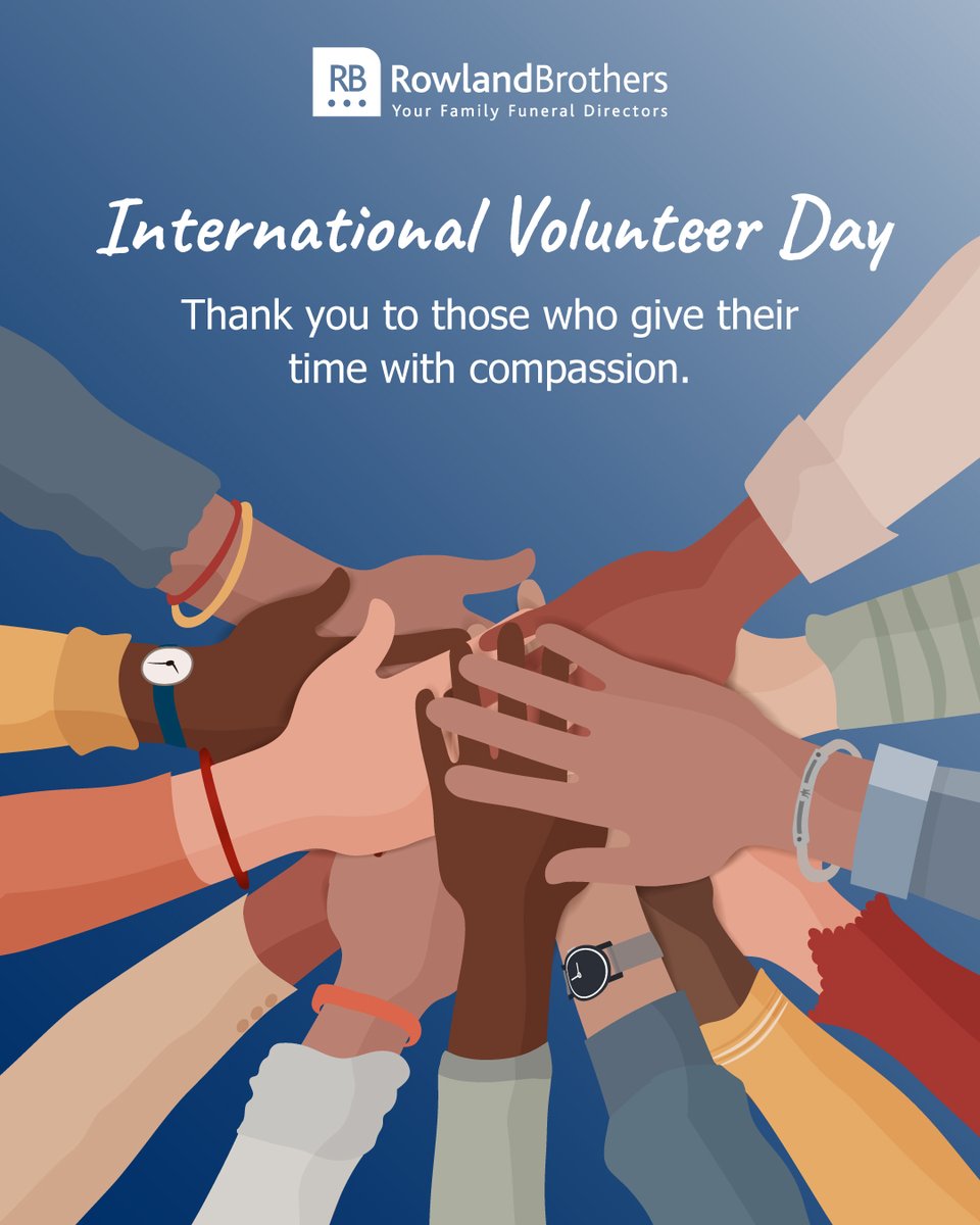 Today, we celebrate the volunteers who quietly lift communities, support grieving families and show up when it truly counts.

Thank you for the heart you bring into the world.

#InternationalVolunteerDay #RowlandBrothers