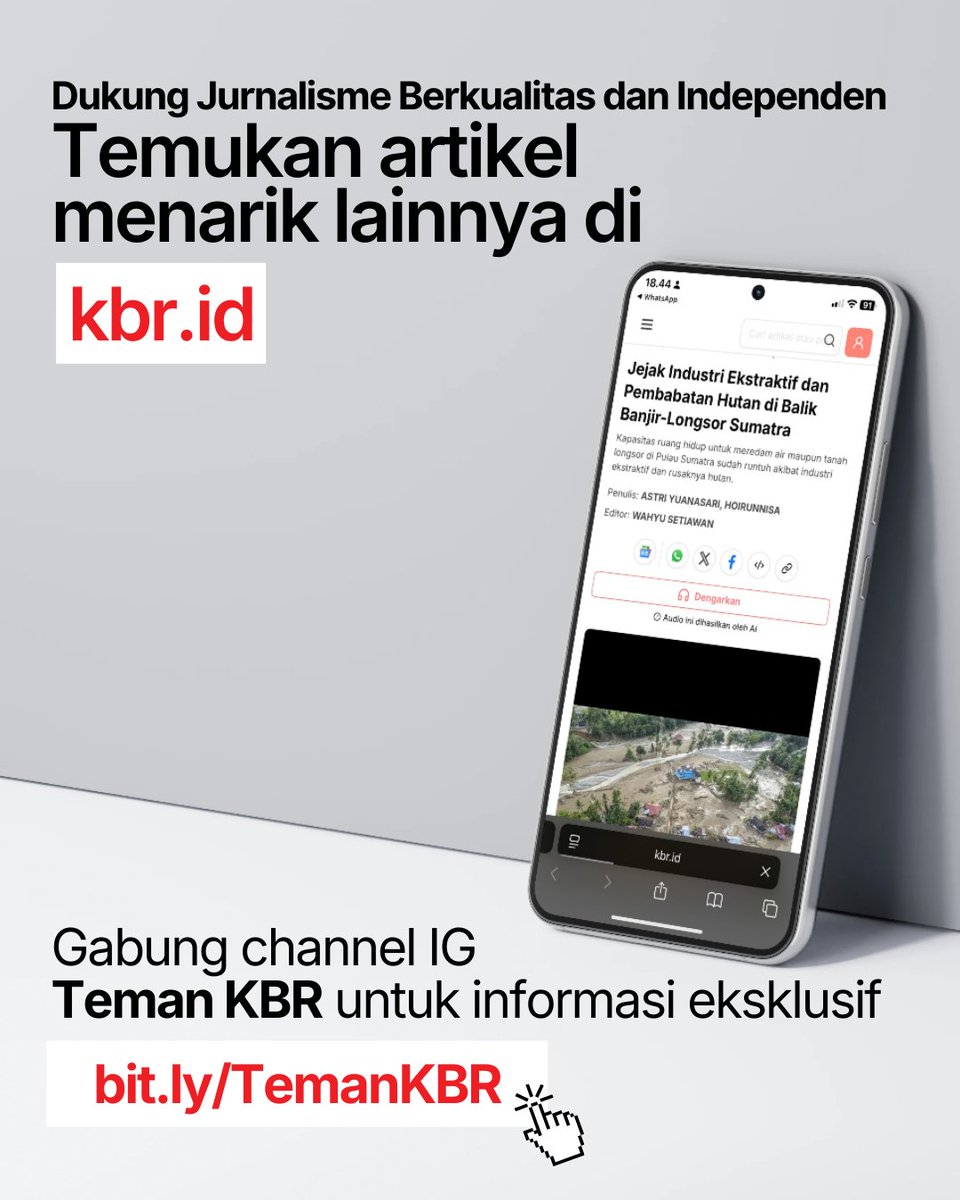 Konsesi milik Prabowo ini berdiri berdampingan dengan puluhan izin tambang, HTI, HPH, dan kebun sawit berskala raksasa yang bersama‑sama menggerus tutupan hutan di pegunungan dan hulu sungai, merusak daerah tangkapan air, dan melemahkan kemampuan alam menahan limpasan hujan.