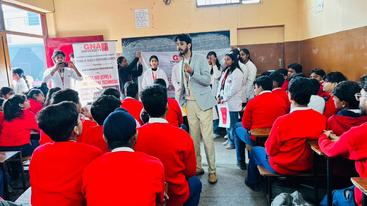 GnaUniversity's tweet image. #GNAUniversity- Department of Operation Theatre &amp;amp; Anesthesia Technology successfully conducted an "Awareness Program on Infection Control and Biomedical Waste Minimization "at Nehru Children Senior Secondary School. 
#InfectionControl #BiomedicalWasteMinimization #HealthAwareness