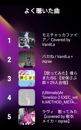 YouTubeのハイライトってやつ楽しいな
今年何を一番見たかとか色々教えてくれるんだ