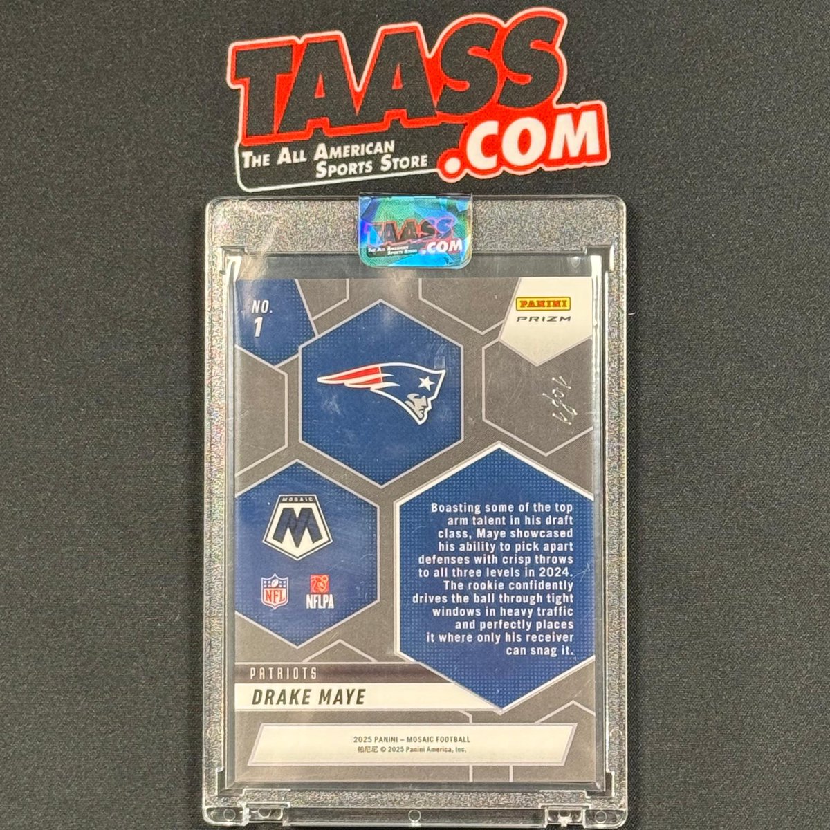 TAASScom's tweet image. 1 of 1 Drake Maye - Patriots #PANINI💥💯
… und mehr Hits aus dem Live Break Stream von letztem Mittwoch 🔥

 Bundesliga, NFL, PDC, Pixar… Schaut im nächsten Stream vorbei, um keine Hits zu verpassen 🤫