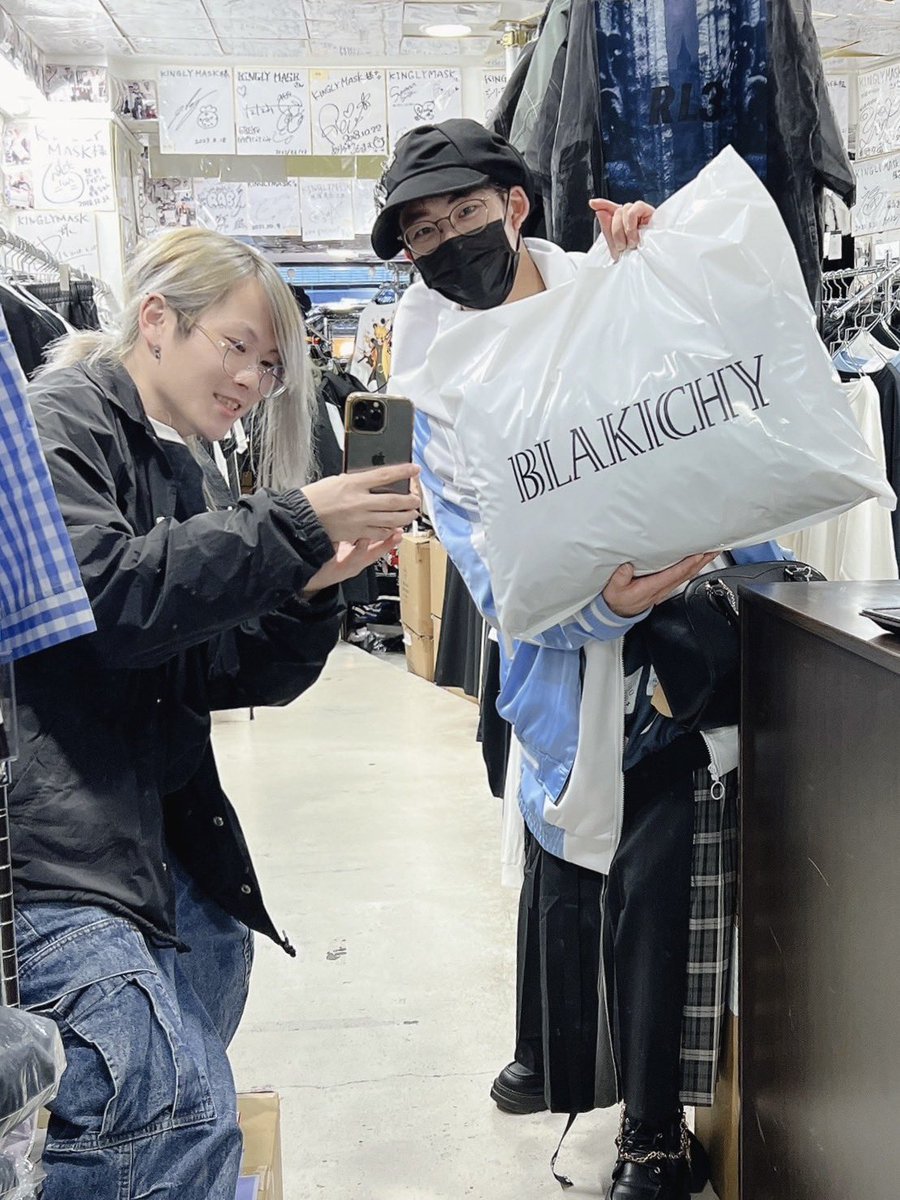 HUNTING SNAP 原宿キングリーマスク お客様 ほしぞらゆうひ スタッフ