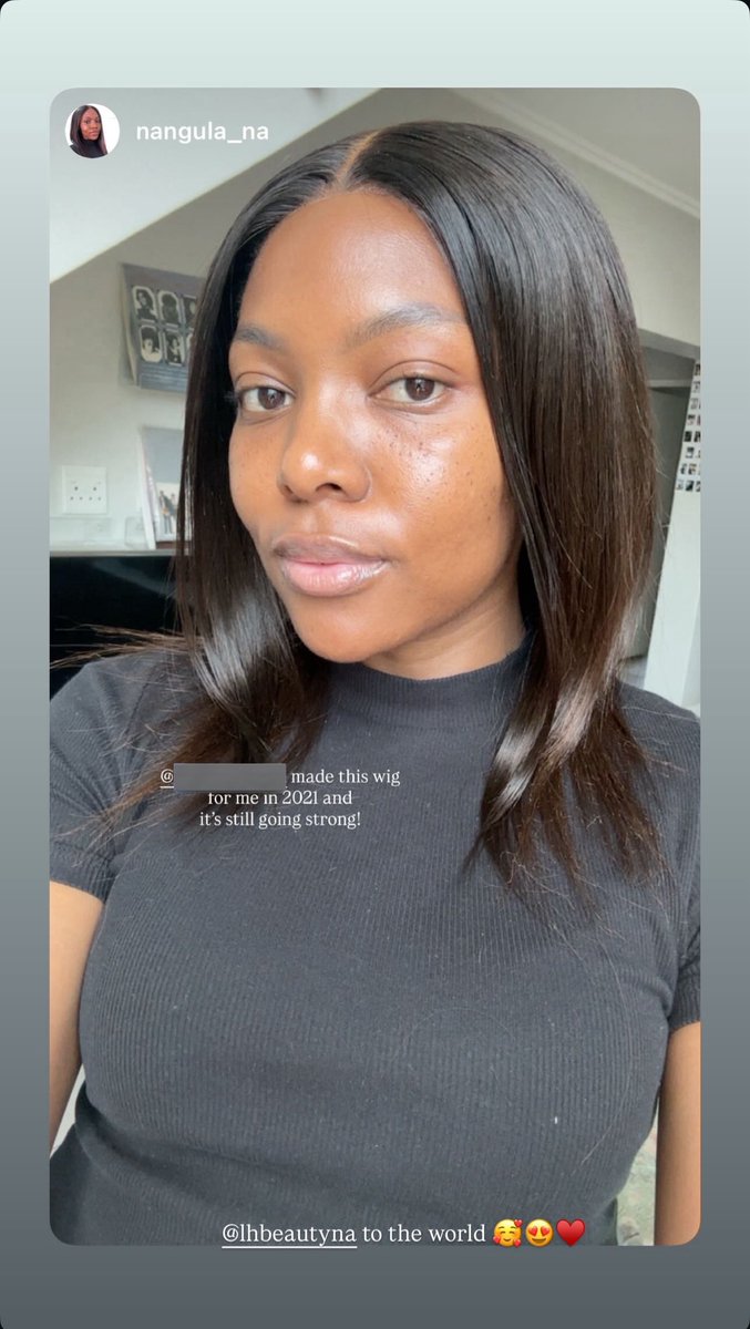 mstinan's tweet image. A beautiful review this morning from one of my clients 😍♥️ 

#lhbeautyna #windhoekhairstylist #wigmaker