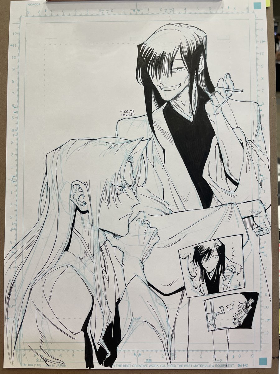 市篭先生にコミッションでオリキャラを描いて頂きました。 嬉しすぎて