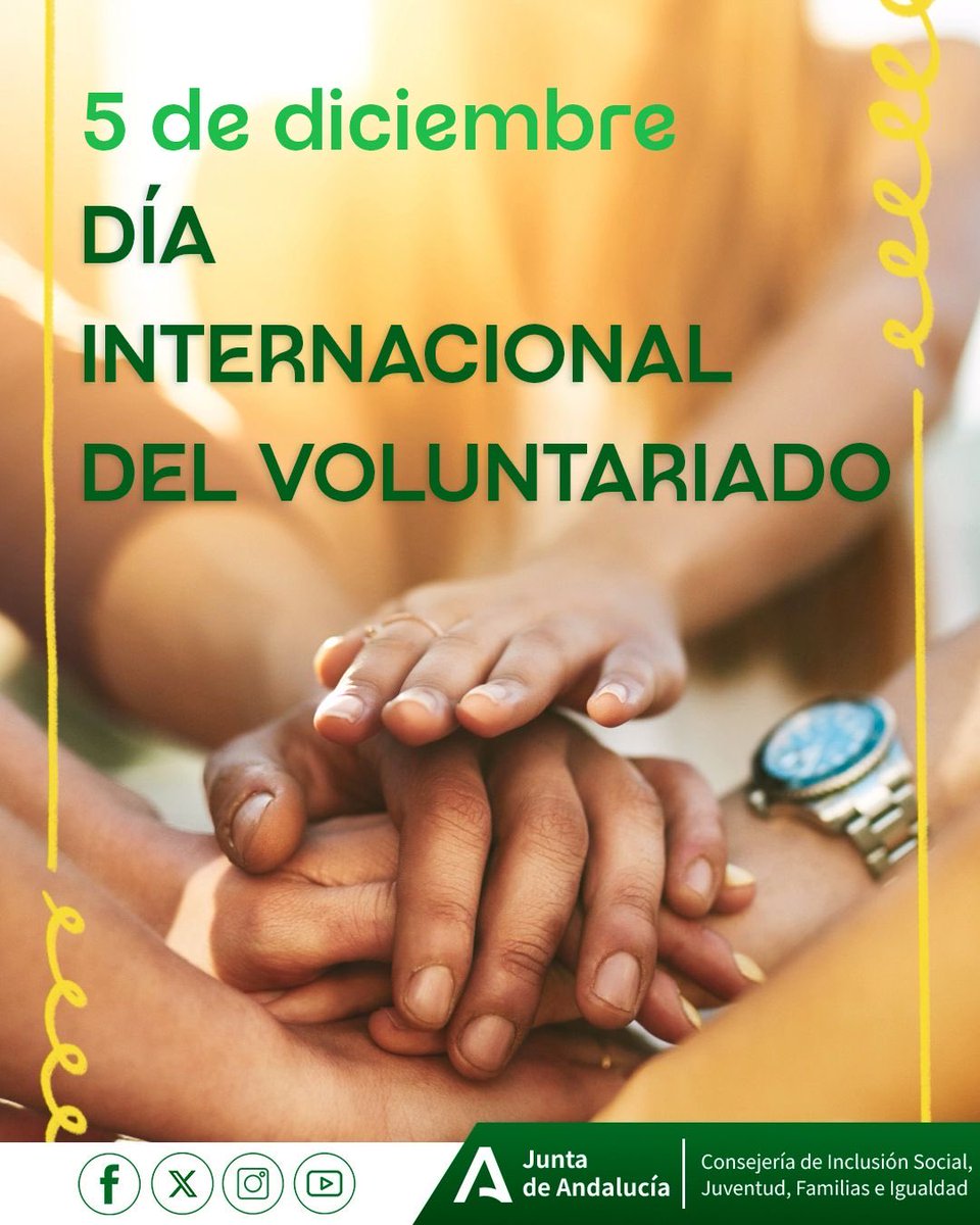 ⭐️ No hay nada más bonito que dedicar tu tiempo y tu vida para hacer que la de otros sea mejor.

Eso es lo que hacéis cada día los voluntarios y voluntarias; acompañar, escuchar, cuidar y siempre, con lo más importante… una sonrisa. 💕

¡Feliz Día del Voluntariado! 👏🏻