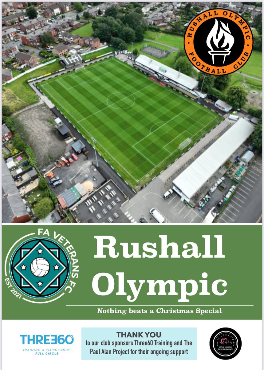 Wishing all our players, supporters and officials a safe journey to our final game of 2026, today at Rushall Olympic, followed by our now annual Christmas Dinner and awards get together, enjoy everyone