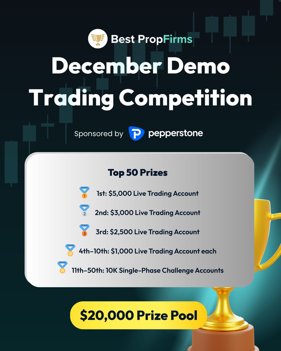 Register for our December Contest with $20,000 in Prizes ✅

Join Now For Free 👉competitions.bestpropfirms.com/join

View our prizes for our December Demo Contest, where you can win real funded accounts up to $5,000 which are live forex accounts with real cash which is withdrawable after
