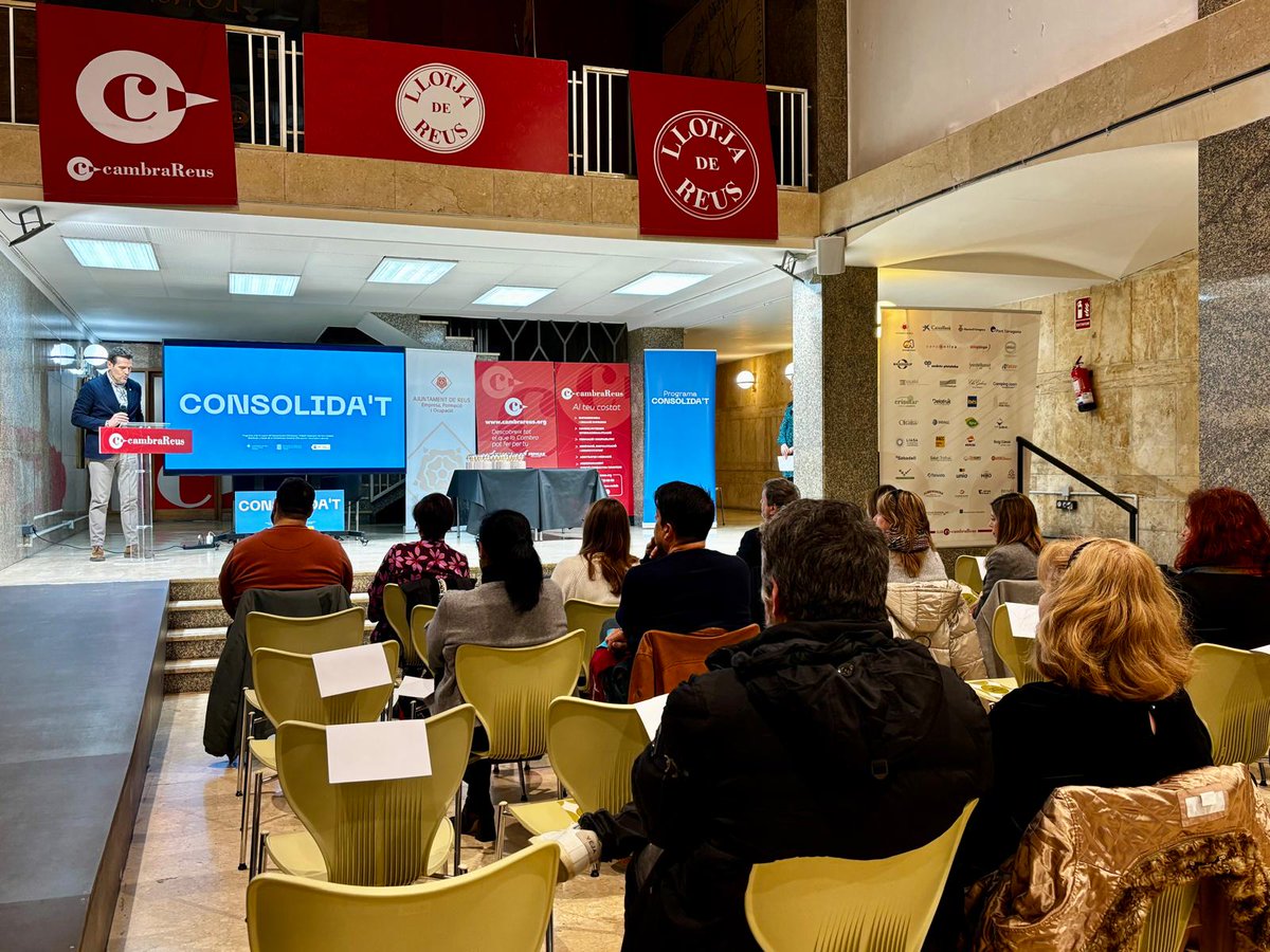👥La directora dels Serveis Territorials d’<a href="/empresacat/">Empresa</a>, va presidir dimecres a Reus l’acte de cloenda de la segona edició del programa Consolida’t.
L'objectiu del programa és enfortir el treball autònom per dotar-lo de més estabilitat, competitivitat i capacitat de creixement.