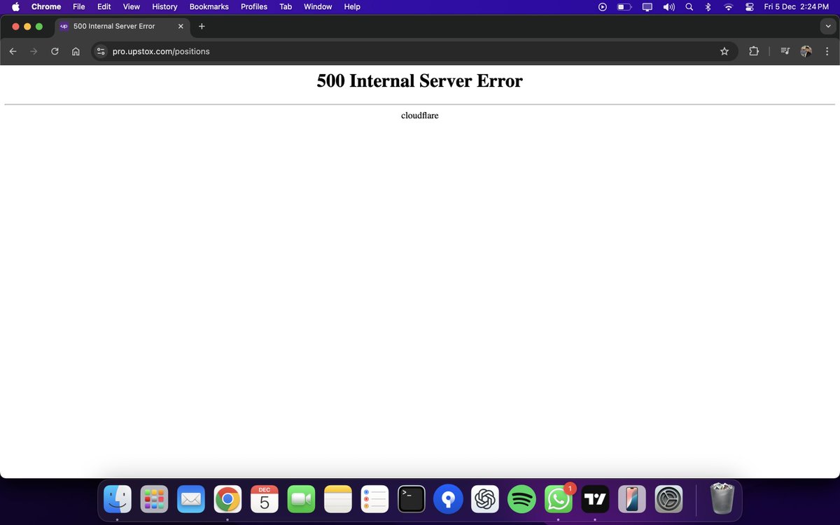Vjrakshit's tweet image. What is this @upstox . Your server is down in LIVE MARKET.
I WILL BE IN LOSS BECAUSE OF YOU.
If this is not fixed, I will be forced to take this up to Consumer court and SEBI via Ombudsman
@DelhiPolice @jagograhakjago 
#scam #upstox #consumerHelp #SEBI
