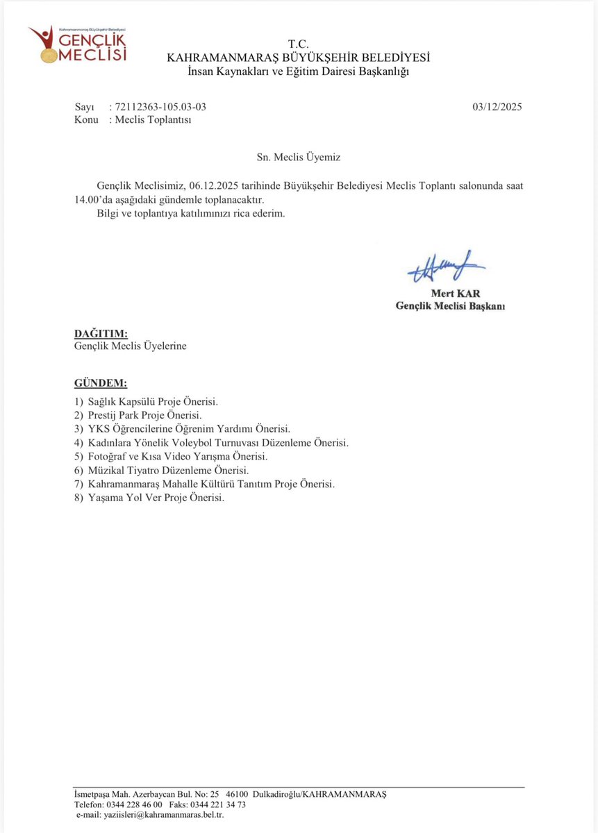 Toplantımıza tüm genç kardeşlerimiz davetlidir.