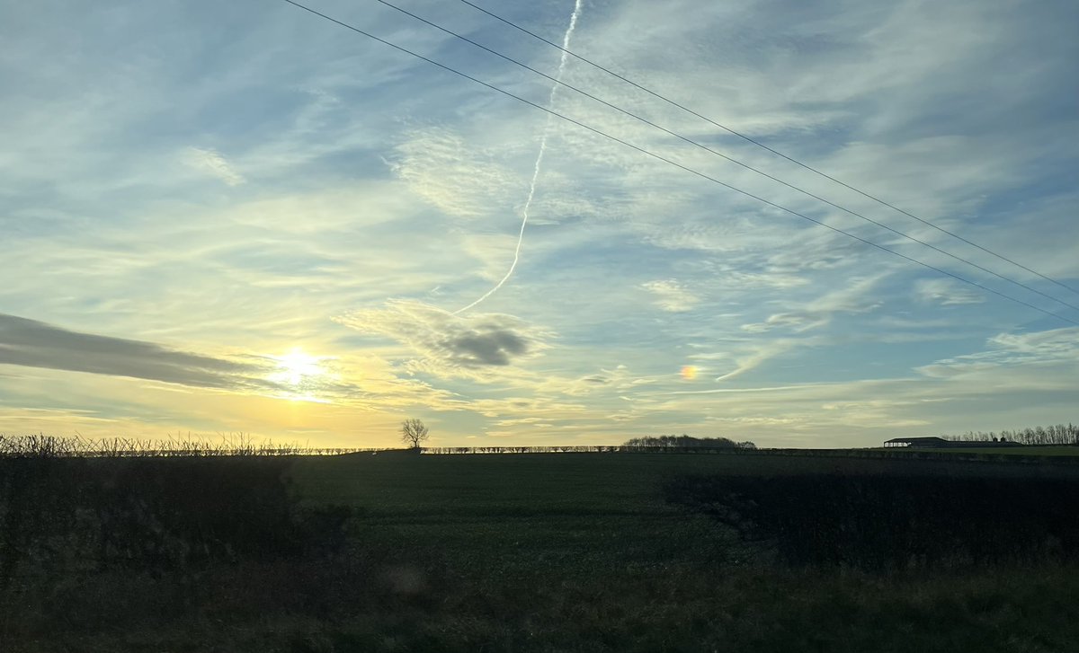 #Sundog over the #YorkshireWolds today.