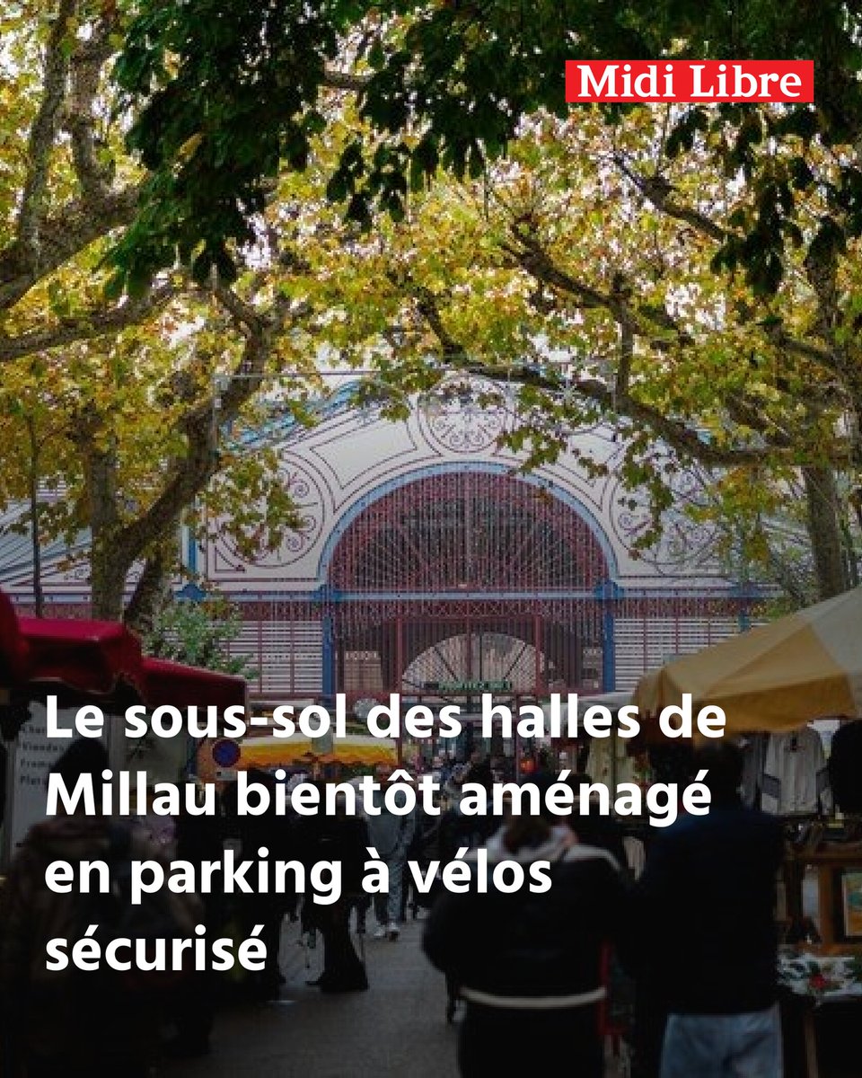 Le sous-sol des halles de Millau bientôt aménagé en parking à vélos sécurisé
➡️ l.midilibre.fr/85op