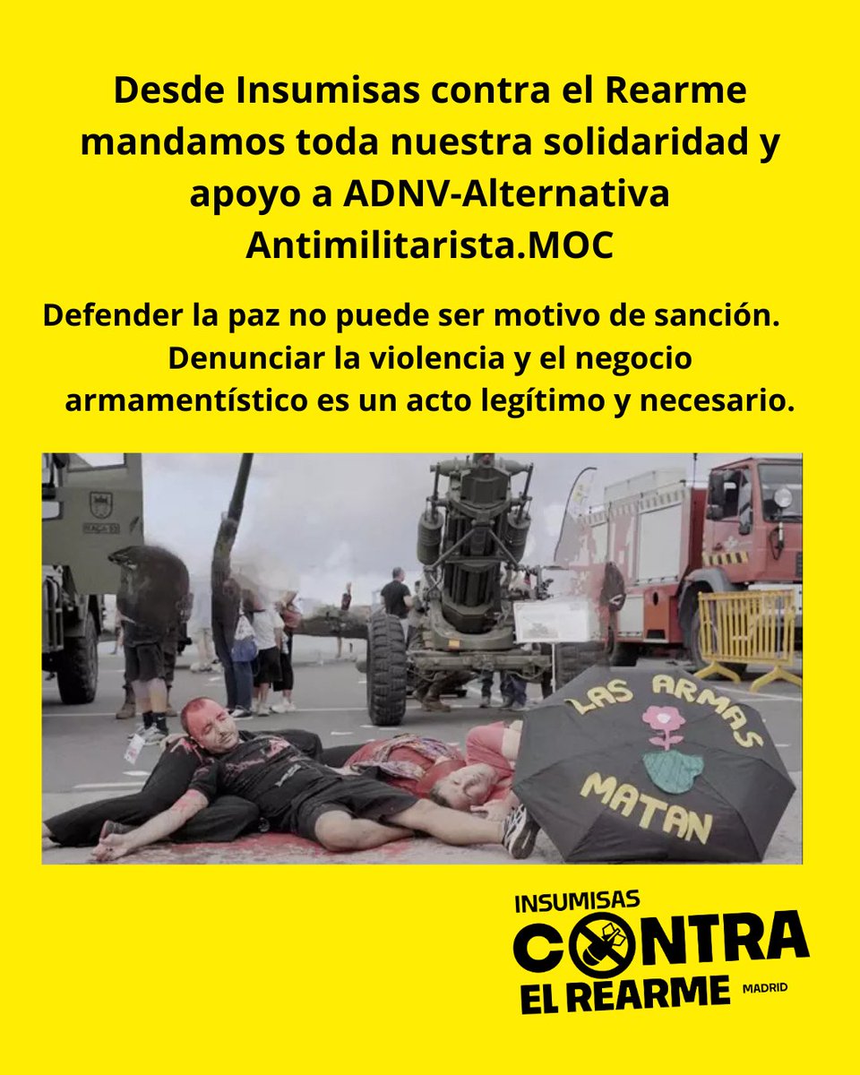 Insumisas Contra el Rearme tweet media