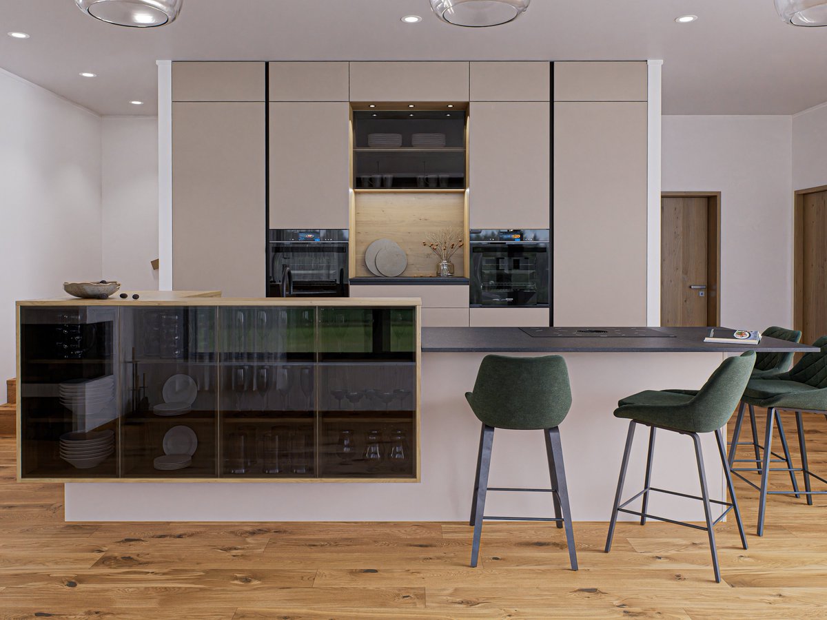 3D_IDA's tweet photo. Warm wood, soft tones, subtle green accents.
A calm, modern space shaped with intention — elegance lives in simplicity.
#kitchen  #render  #InteriorDesign https://t.co/24Yxg2vvMI