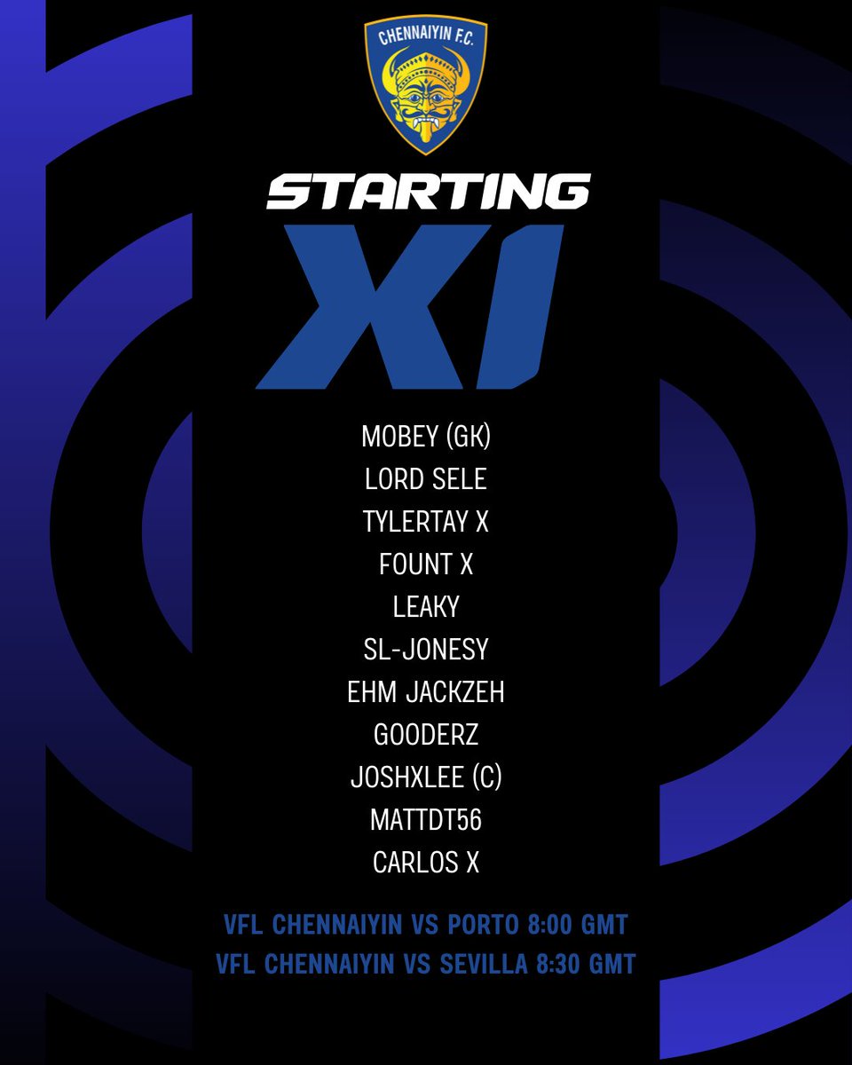 Lineup for the UCL Qualifiers and cup

2 tough games but Viz out the team anything is possible

<a href="/TheVFL_/">VFL</a> <a href="/JoshxLee14/">JoshxLee</a> <a href="/Jack__937/">Jack</a>
