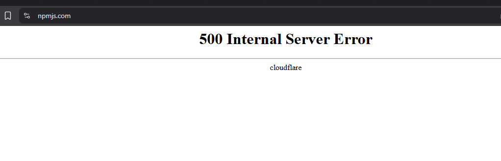 Tushar2004_'s tweet photo. GGs @Cloudflare 

#cloudflaredown https://t.co/xayB1SUxJL