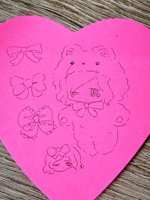 作る予定のないぬいのイメージ図を描く人