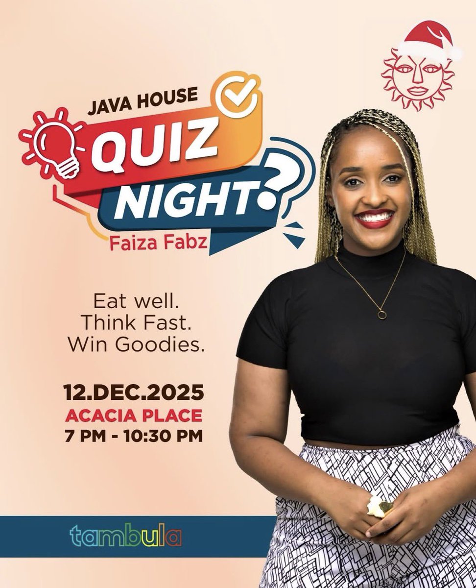 MushroomInc's tweet image. .@JavaHouseUG × @CorporateQuiz present the 2nd Edition of Java House Quiz Night on 12th December at Java House, Acacia Place, hosted by @Faizafabz.